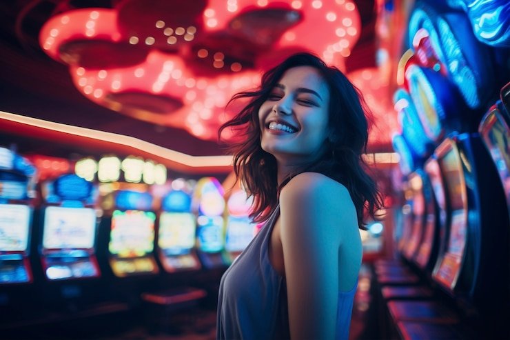 Meja Sic Bo dengan tiga dadu dan layar taruhan interaktif